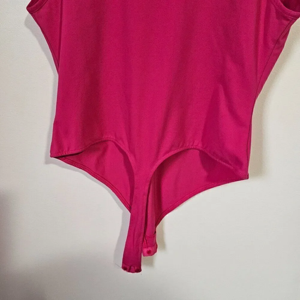 NWT FREE PEOPLE INTIMATELY HOT PINK BODYSUIT SIZE M